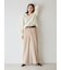 ウエストゴムフランネルワイドイージーパンツ