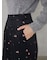 【ウォッシャブル】エンブロイダリーベロアパンツ
