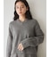 ウールカシミヤＶネックニット