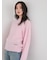 wool100％クルーネックベーシックニットトップス