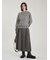 wool100％クルーネックベーシックニットトップス
