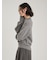 wool100％クルーネックベーシックニットトップス