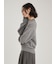 wool100％クルーネックベーシックニットトップス