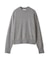 wool100％クルーネックベーシックニットトップス