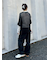 メッシュニットルーズトップス