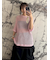メッシュニットルーズトップス