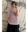 メッシュニットルーズトップス