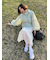【ONLINE限定カラー】ギャザーディテールナロースカート