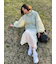 【ONLINE限定カラー】ギャザーディテールナロースカート