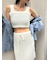 メッシュニットマーメイドスカート
