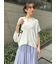 シアーピンタックフレアスカート