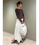 シアーピンタックフレアスカート