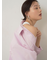 ストライプルーズシルエットシャツ