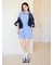 ストライプルーズシルエットシャツ