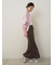 ストライプルーズシルエットシャツ