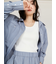 ストライプルーズシルエットシャツ