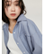 ストライプルーズシルエットシャツ