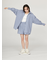 ストライプルーズシルエットシャツ