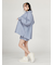 ストライプルーズシルエットシャツ