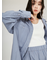 ストライプルーズシルエットシャツ