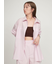 ストライプルーズシルエットシャツ