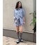 ストライプルーズシルエットシャツ