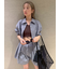 ストライプルーズシルエットシャツ