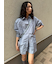 ストライプイージーハーフパンツ