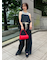ウエストギャザーワイドパンツ