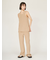 リネン混ニットパンツ