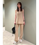 リネン混ニットパンツ