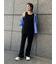 リネン混ニットパンツ