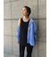 リネン混ロングニットタンク