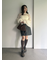フェイクレザーミニスカート