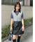 フェイクレザーミニスカート