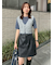 フェイクレザーミニスカート