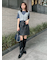 フェイクレザーミニスカート