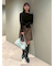 フェイクレザーミニスカート