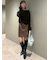 フェイクレザーミニスカート