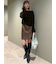 フェイクレザーミニスカート