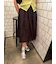 ナイロンミディスカート