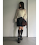 emmiロゴモヘアニットトップス