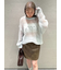 emmiロゴモヘアニットトップス