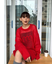 emmiロゴモヘアニットトップス