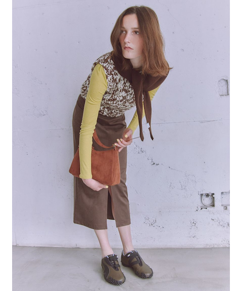 ウールミックスハンドニットベスト｜エミの通販｜&mall（アンドモール