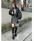 フード付き2wayボンバーブルゾン