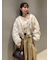 フード付き2wayボンバーブルゾン