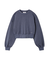 【ONLINE限定カラー】ラメ裏毛ショートスウェットトップス