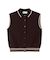 襟付きニットベスト