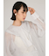 ラメメッシュブラウス